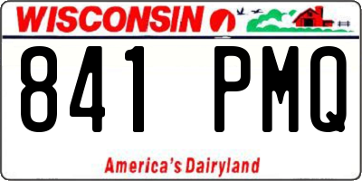 WI license plate 841PMQ