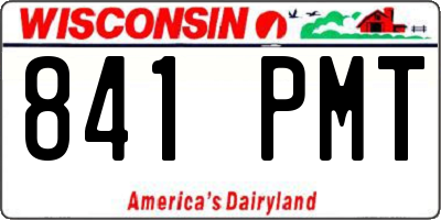 WI license plate 841PMT