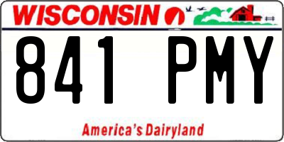 WI license plate 841PMY