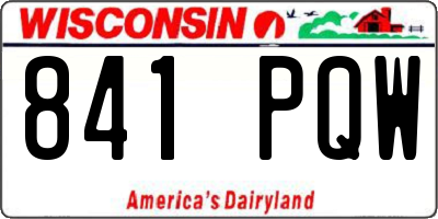 WI license plate 841PQW