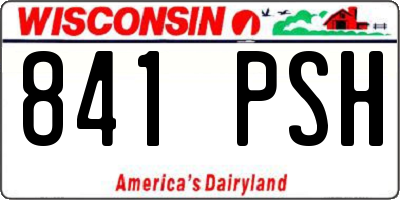 WI license plate 841PSH