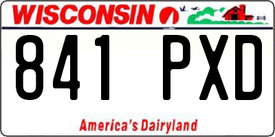 WI license plate 841PXD