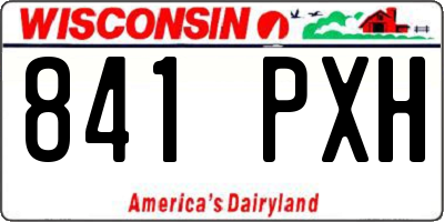 WI license plate 841PXH