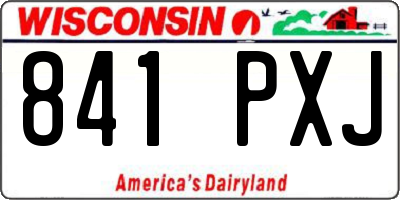 WI license plate 841PXJ