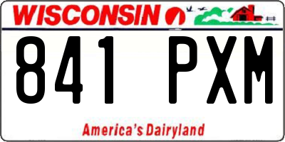 WI license plate 841PXM