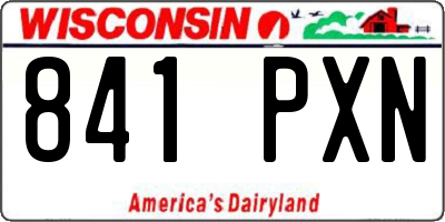 WI license plate 841PXN