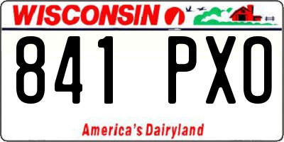 WI license plate 841PXO