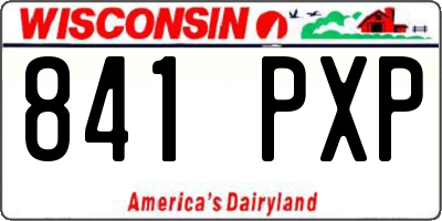 WI license plate 841PXP