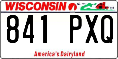 WI license plate 841PXQ