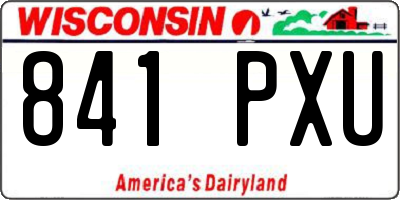 WI license plate 841PXU