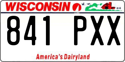 WI license plate 841PXX