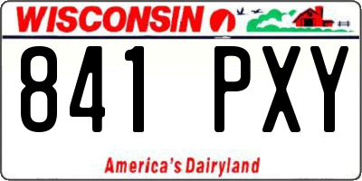 WI license plate 841PXY