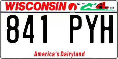 WI license plate 841PYH
