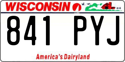 WI license plate 841PYJ