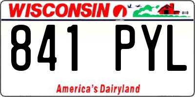 WI license plate 841PYL