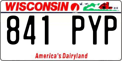 WI license plate 841PYP
