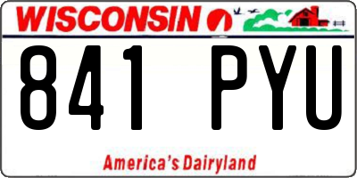 WI license plate 841PYU
