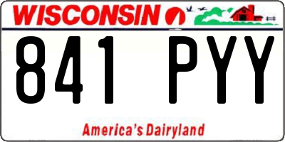 WI license plate 841PYY