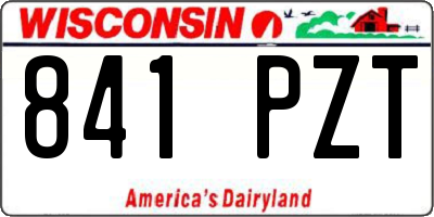 WI license plate 841PZT