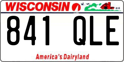 WI license plate 841QLE