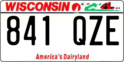 WI license plate 841QZE