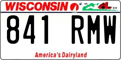 WI license plate 841RMW