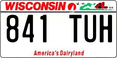 WI license plate 841TUH