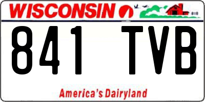 WI license plate 841TVB