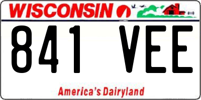 WI license plate 841VEE