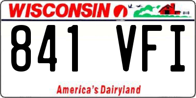 WI license plate 841VFI