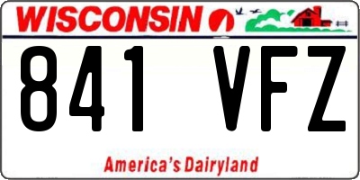 WI license plate 841VFZ