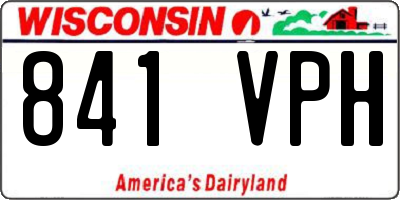 WI license plate 841VPH