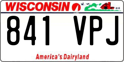 WI license plate 841VPJ