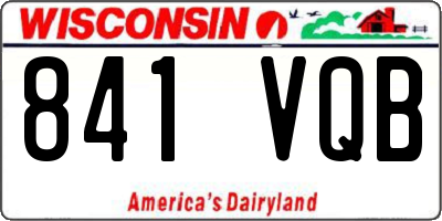 WI license plate 841VQB