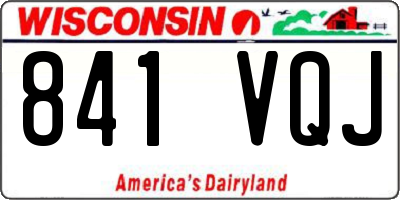 WI license plate 841VQJ
