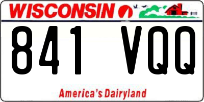 WI license plate 841VQQ