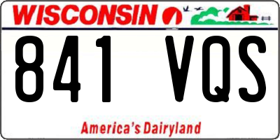 WI license plate 841VQS