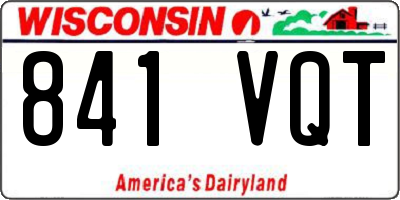 WI license plate 841VQT