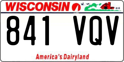 WI license plate 841VQV