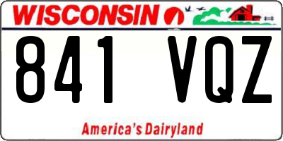 WI license plate 841VQZ
