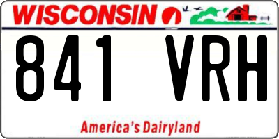 WI license plate 841VRH