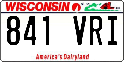WI license plate 841VRI