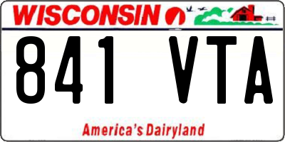 WI license plate 841VTA