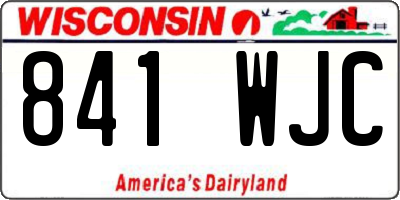 WI license plate 841WJC