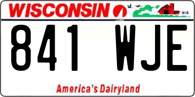 WI license plate 841WJE
