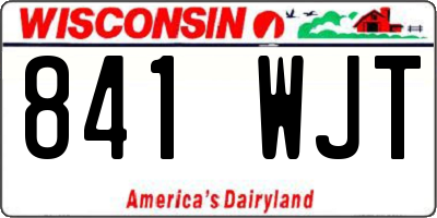 WI license plate 841WJT