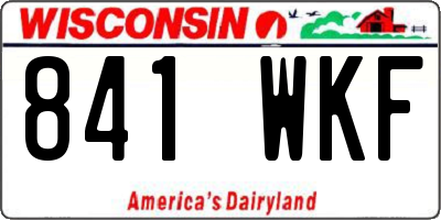 WI license plate 841WKF
