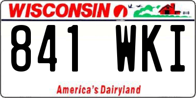 WI license plate 841WKI
