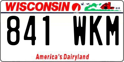 WI license plate 841WKM