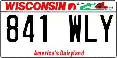 WI license plate 841WLY